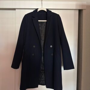 Zara Dark Blue Women's Pea Coat